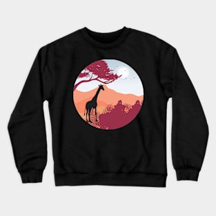 African sunset Crewneck Sweatshirt